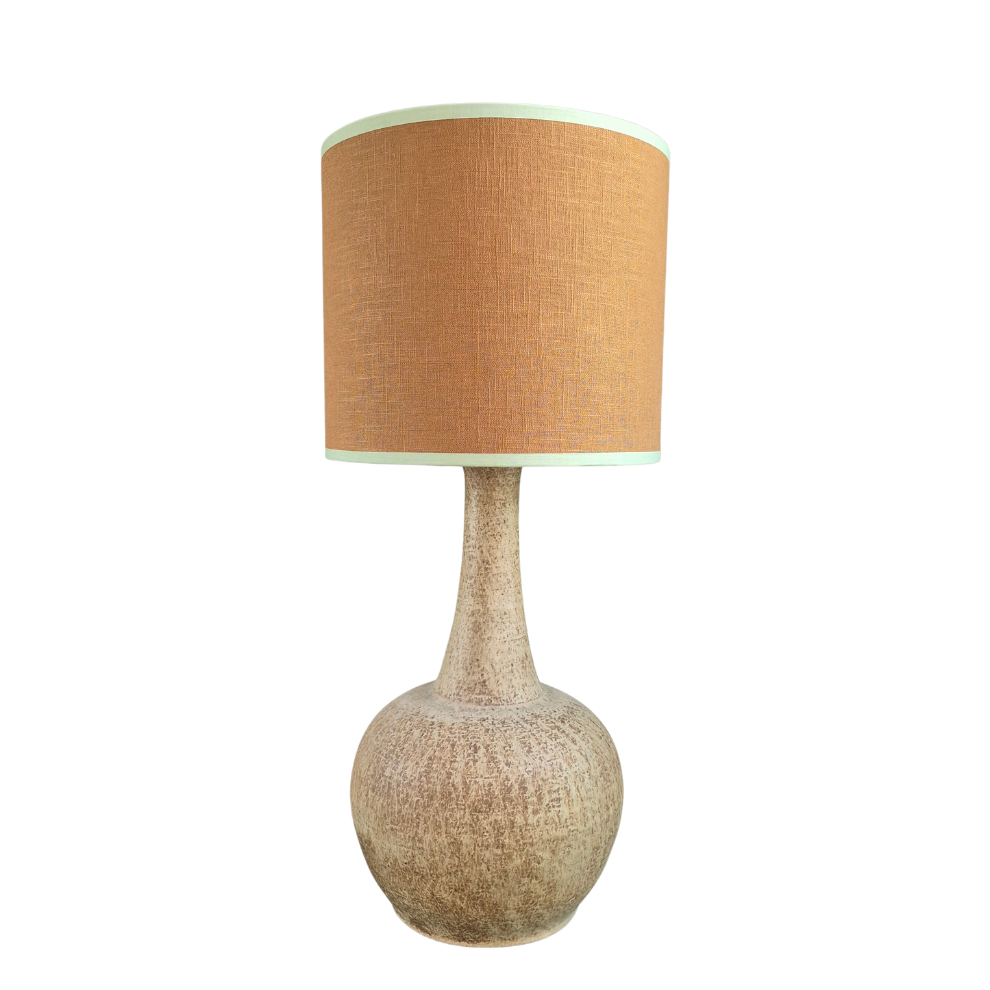 Hør Kanel med mintgrøn kant