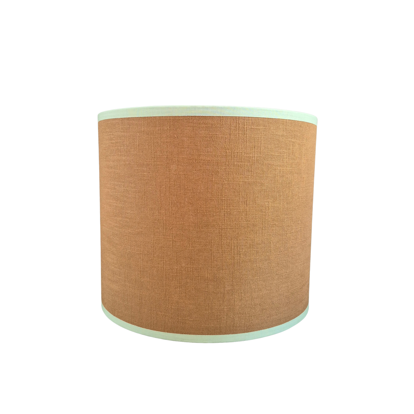 Hør Kanel med mintgrøn kant