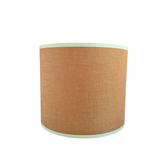 Hør Kanel med mintgrøn kant