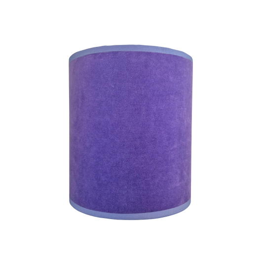 Velour Lilla med lilla kantbånd